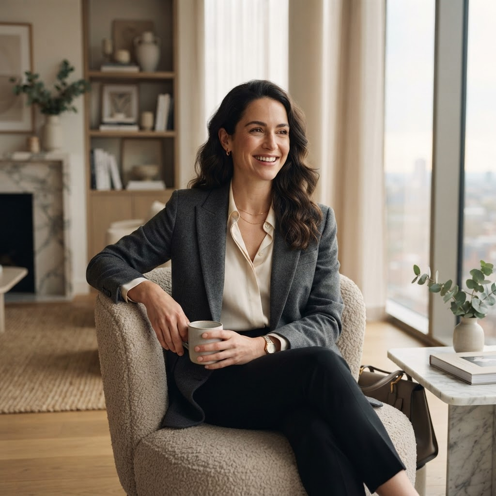 A confident professional in an elegant setting